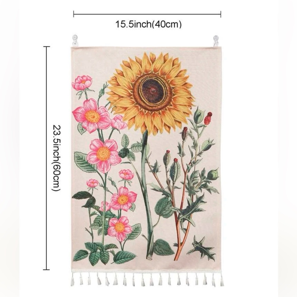 Sunflower Floral Mini Tapestry